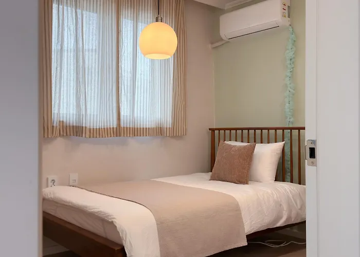 Pop 401-gunkuk Uni St 3min-all New-nearby Seongsu-super Cozy Queenbed3 Supersinglebed1 Appartement *