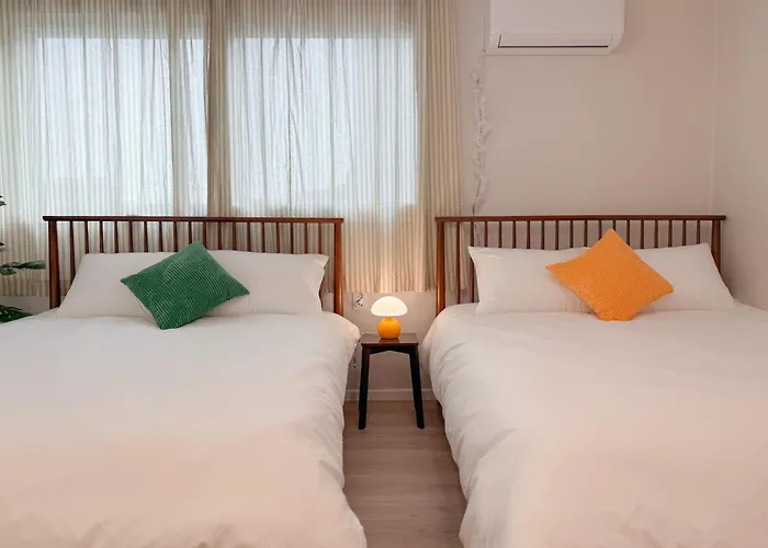 Pop 401-gunkuk Uni St 3min-all New-nearby Seongsu-super Cozy Queenbed3 Supersinglebed1 Appartement *
